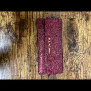 Sparkly pink/red Michael Kors wallet